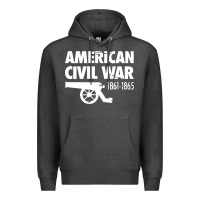 Charcoal Heather american civil war reenactor historical Premium Hoodie - linhVisuals