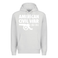 Dove Grey american civil war reenactor historical Premium Hoodie - linhVisuals