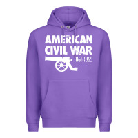 Purple american civil war reenactor historical Premium Hoodie - linhVisuals