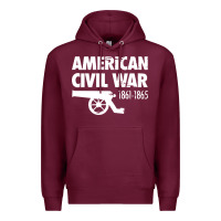 Burgundy american civil war reenactor historical Premium Hoodie - linhVisuals