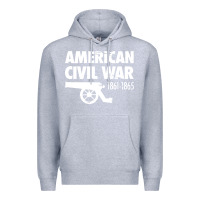 Heather Grey american civil war reenactor historical Premium Hoodie - linhVisuals
