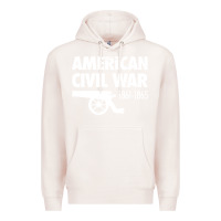 Pale Pink american civil war reenactor historical Premium Hoodie - linhVisuals