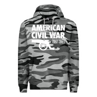 Slate Camo american civil war reenactor historical Premium Hoodie - linhVisuals