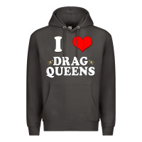 Smoke i love drag queens  i heart drag queens t shirt Premium Hoodie - linhVisuals