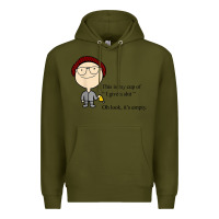 Army Green this is my cup of i give a sh!t oh look it’s empty t shirt Premium Hoodie - linhVisuals