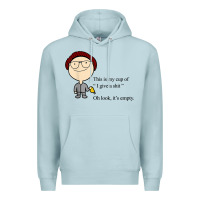Blue Mist this is my cup of i give a sh!t oh look it’s empty t shirt Premium Hoodie - linhVisuals