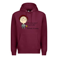 Burgundy this is my cup of i give a sh!t oh look it’s empty t shirt Premium Hoodie - linhVisuals