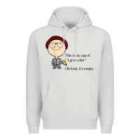 Dove Grey this is my cup of i give a sh!t oh look it’s empty t shirt Premium Hoodie - linhVisuals