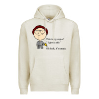 Oatmeal Heather this is my cup of i give a sh!t oh look it’s empty t shirt Premium Hoodie - linhVisuals