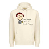 Sandshell this is my cup of i give a sh!t oh look it’s empty t shirt Premium Hoodie - linhVisuals