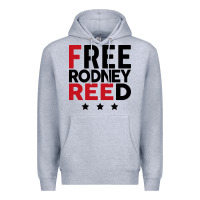 Heather Grey free rodney reed Premium Hoodie - linhVisuals