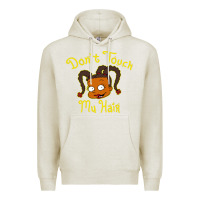 Oatmeal Heather susie carmichael   dont touch my hair Premium Hoodie - linhVisuals