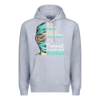 Heather Grey in a world full of princesses be a nurse funny travel nurse t shirt Premium Hoodie - linhVisuals