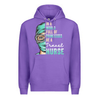 Purple in a world full of princesses be a nurse funny travel nurse t shirt Premium Hoodie - linhVisuals