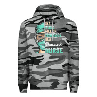 Slate Camo in a world full of princesses be a nurse funny travel nurse t shirt Premium Hoodie - linhVisuals
