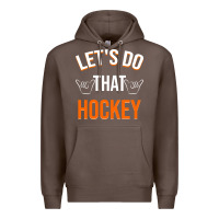 Coffee Lets Do That Hockey Premium Hoodie - linhVisuals