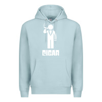 Blue Mist cigar smoker Premium Hoodie - linhVisuals