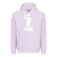 Lilac cigar smoker Premium Hoodie - linhVisuals