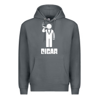 Rock cigar smoker Premium Hoodie - linhVisuals