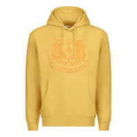 Antique Gold twin tiger sak yant tattoo muay thai thailand martial art tank top Premium Hoodie - linhVisuals