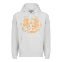 Dove Grey twin tiger sak yant tattoo muay thai thailand martial art tank top Premium Hoodie - linhVisuals
