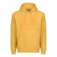 Mustard twin tiger sak yant tattoo muay thai thailand martial art tank top Premium Hoodie - linhVisuals