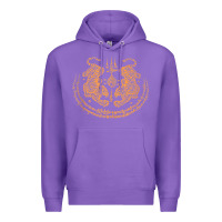 Purple twin tiger sak yant tattoo muay thai thailand martial art tank top Premium Hoodie - linhVisuals