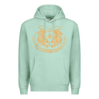Seafoam twin tiger sak yant tattoo muay thai thailand martial art tank top Premium Hoodie - linhVisuals