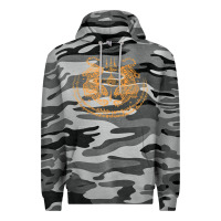 Slate Camo twin tiger sak yant tattoo muay thai thailand martial art tank top Premium Hoodie - linhVisuals
