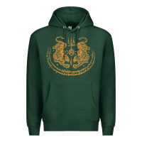 Sports Green twin tiger sak yant tattoo muay thai thailand martial art tank top Premium Hoodie - linhVisuals