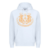 White twin tiger sak yant tattoo muay thai thailand martial art tank top Premium Hoodie - linhVisuals