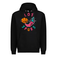 Black Los Spurs Premium Hoodie - linhVisuals