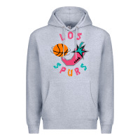 Heather Grey Los Spurs Premium Hoodie - linhVisuals