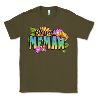 Army Green Blessed memaw Mother's Day Classic Tee - FaDigitalArtStudio