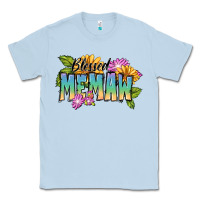 Dusty Blue Blessed memaw Mother's Day Classic Tee - FaDigitalArtStudio