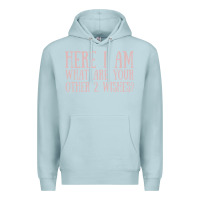 Blue Mist here i am what are your other 2 wishes Premium Hoodie - linhVisuals
