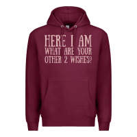 Burgundy here i am what are your other 2 wishes Premium Hoodie - linhVisuals