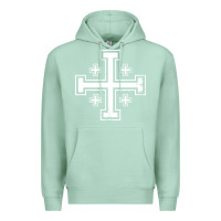 Seafoam crusader cross of jerusalem knights templa Premium Hoodie - linhVisuals