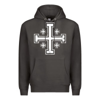Smoke crusader cross of jerusalem knights templa Premium Hoodie - linhVisuals