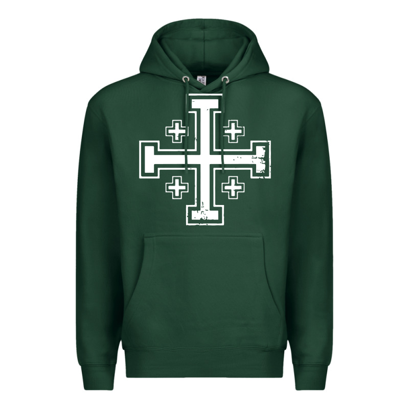 Crusader Cross Of Jerusalem Knights Templa Premium Hoodie by linhVisuals | Teevron