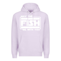 Lilac May The Fish Be With You Fishing3 Premium Hoodie - linhVisuals