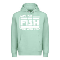Seafoam May The Fish Be With You Fishing3 Premium Hoodie - linhVisuals