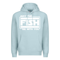 Blue Mist May The Fish Be With You Fishing3 Premium Hoodie - linhVisuals