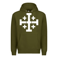 Crusader Cross Of Jerusalem Premium Hoodie | Teevron