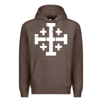 Coffee crusader cross of jerusalem Premium Hoodie - linhVisuals