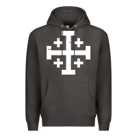 Smoke crusader cross of jerusalem Premium Hoodie - linhVisuals