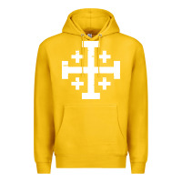 Lemon crusader cross of jerusalem Premium Hoodie - linhVisuals
