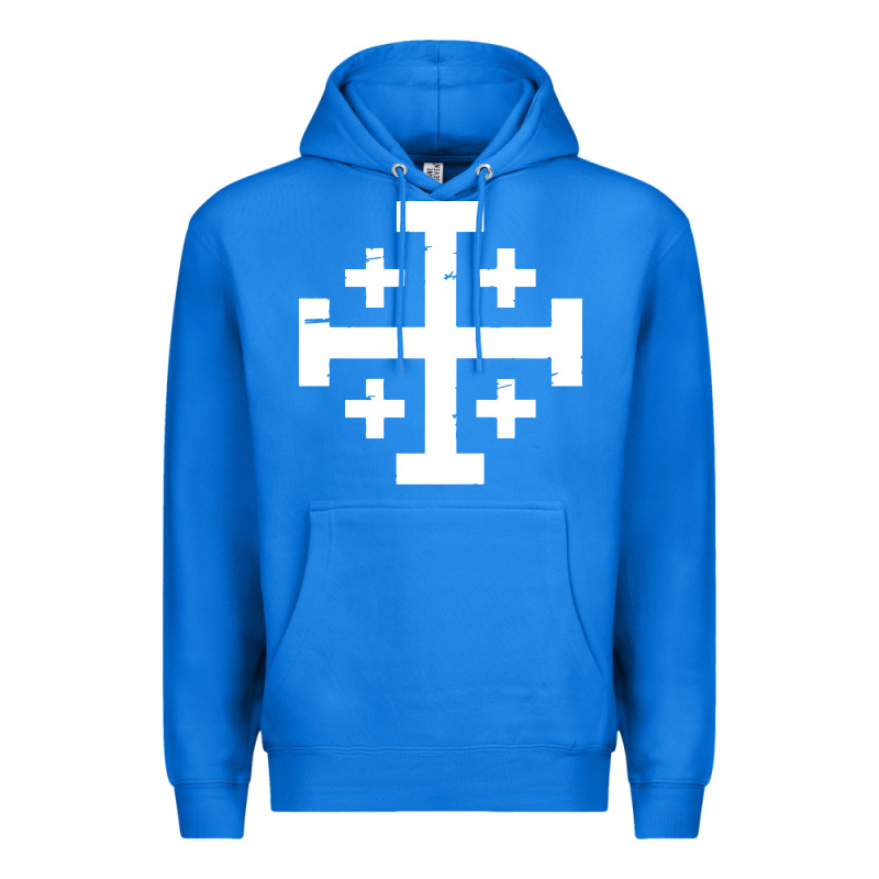 Crusader Cross Of Jerusalem Premium Hoodie by linhVisuals | Teevron