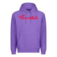 Purple women funny thicc thick fil a curvy women girlfriend premium t shirt Premium Hoodie - linhVisuals
