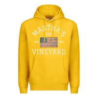 Lemon martha's vineyard massachusetts american flag usa vintage pullover hoo Premium Hoodie - linhVisuals